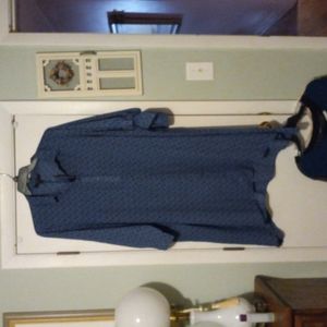 Fred David 3/4 sleeve A line shirt dress